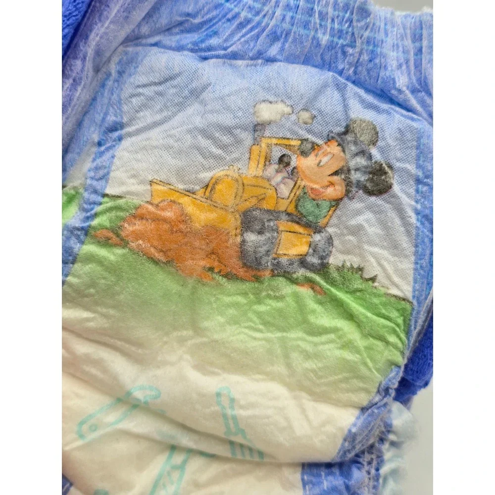 Vintage 2003 Disney Mickey Mouse 1 Pull-Up Diaper Training Pants Construction 1T